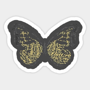 Butterflies flutter by Sticker